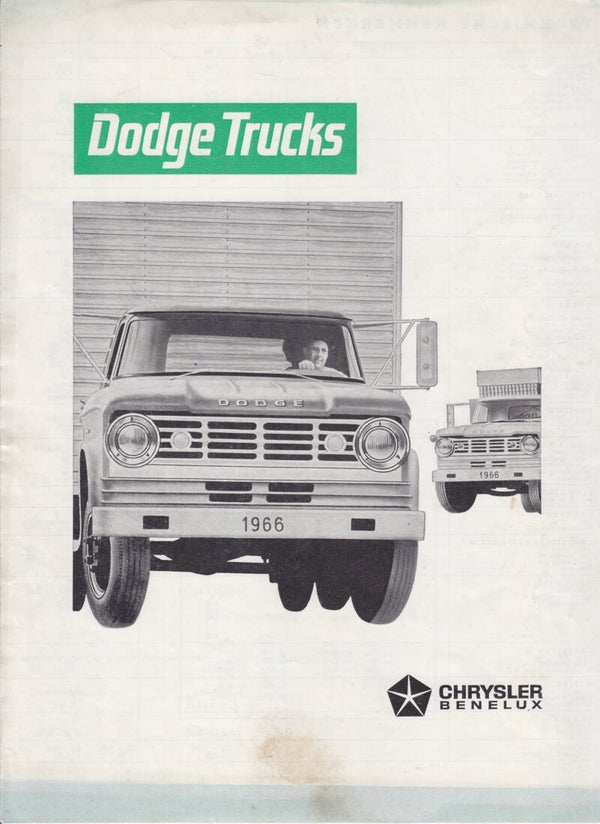 Dodge D series trucks, 6 pages, Dutch, 1966