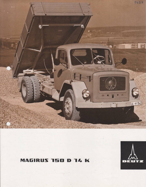 Magirus Deutz 150 D 14 AK leaflet, 2 pages, German language, 5/1967