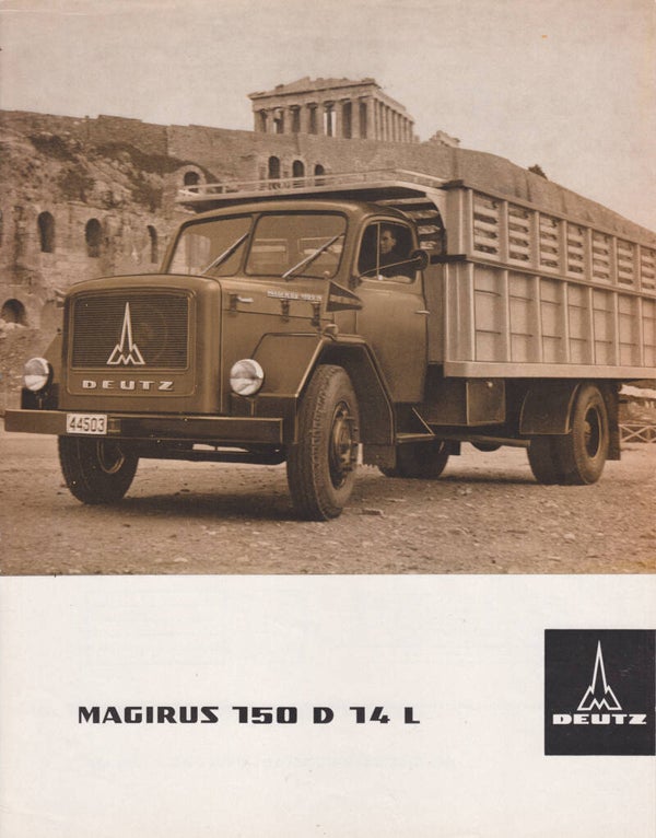 Magirus Deutz 150 D 14 L leaflet, 2 pages, German language, 9/1967
