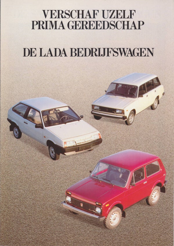 Lada Vans program folder, 8 pages, Dutch language, 12/1988