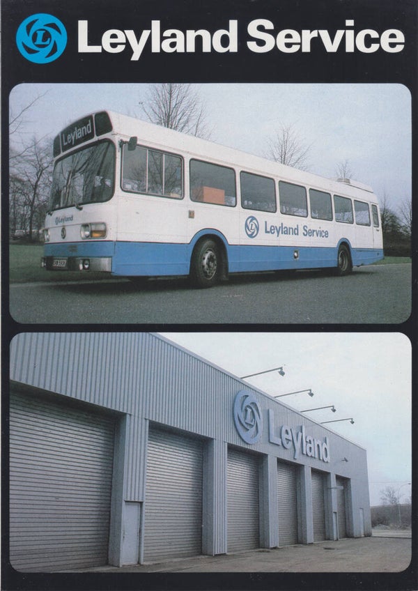 Leyland Service folder, 4 pages, French/Dutch, 1980s