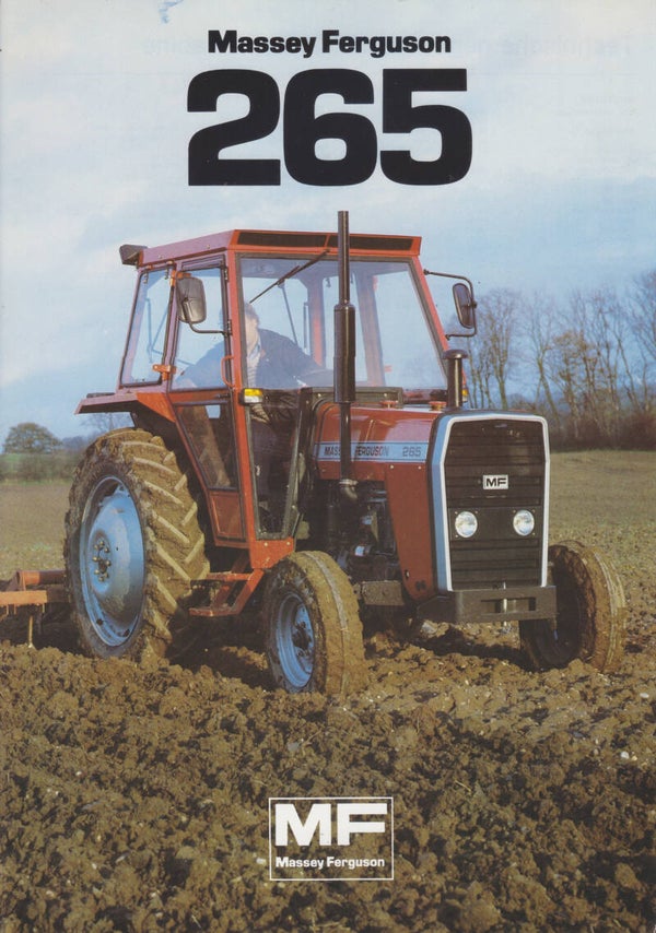 Massey Ferguson 265 tractor leaflet, 2 pages, Dutch, 6/1984