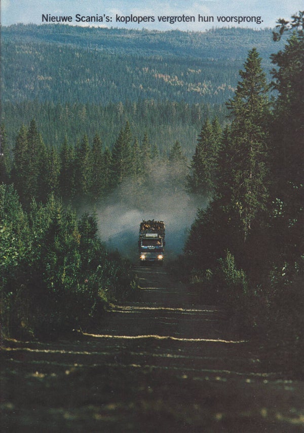 Scania truck brochure, 24 pages, Dutch, 01/1982