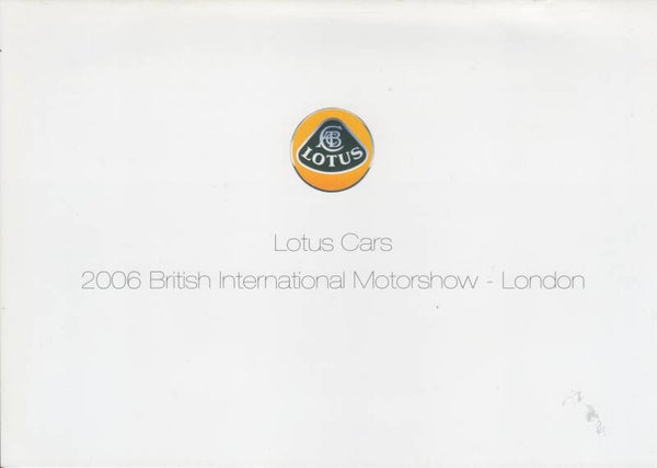 Lotus sports car program, brochure, A5-size, 8 pages, English, 2006