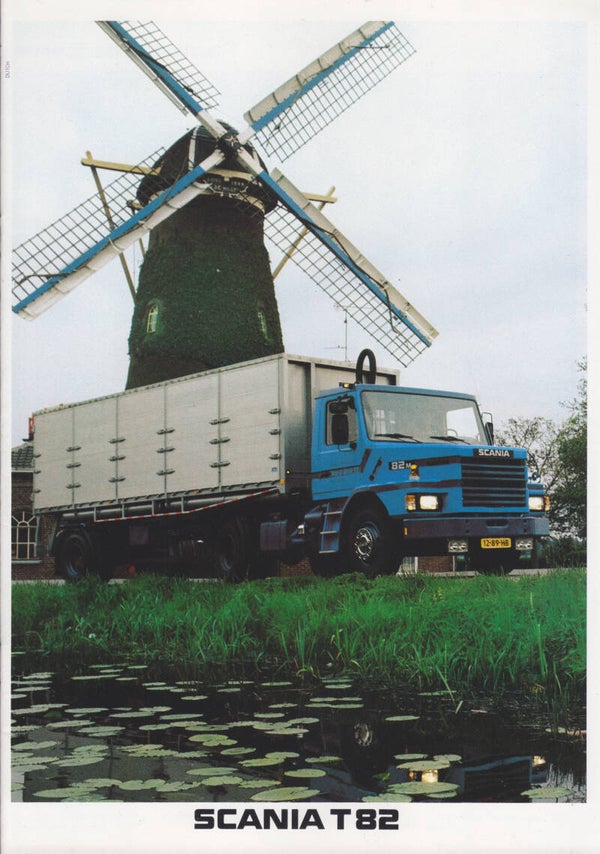 Scania T82 truck brochure, 16 pages, Dutch, 10/1982