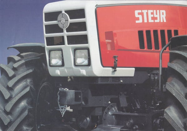 Steyr Serie 80 tractor folder, 6 pages, Dutch, 7/1985