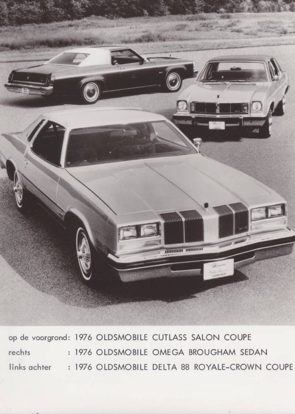 Oldsmobile Delta 88/Cutlass Salon/Omega, press photo, USA, 1976