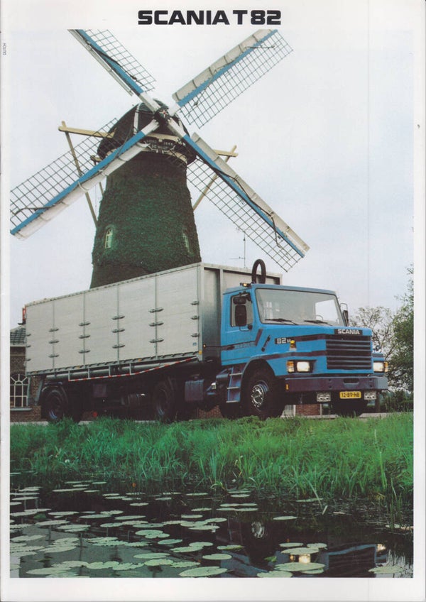 Scania T82 truck brochure, 16 pages, Dutch, 01/1984