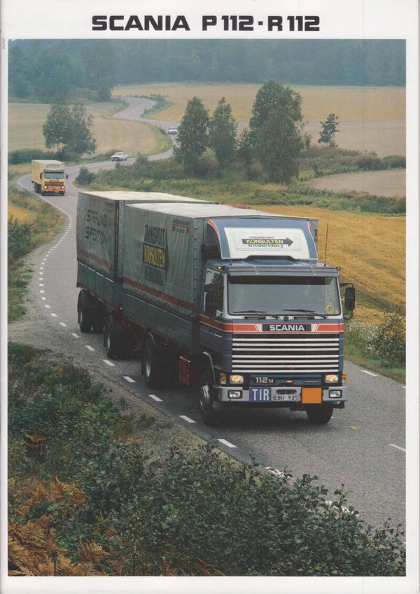 Scania P112/R112 truck brochure, 32 pages, Dutch, 12/1982