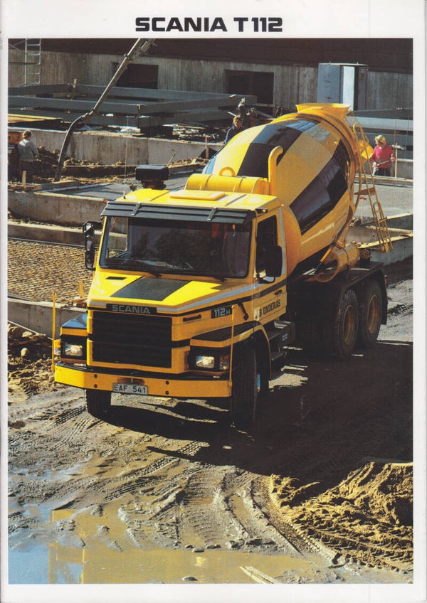 Scania T112 truck brochure, 24 pages, Dutch, model year 1984