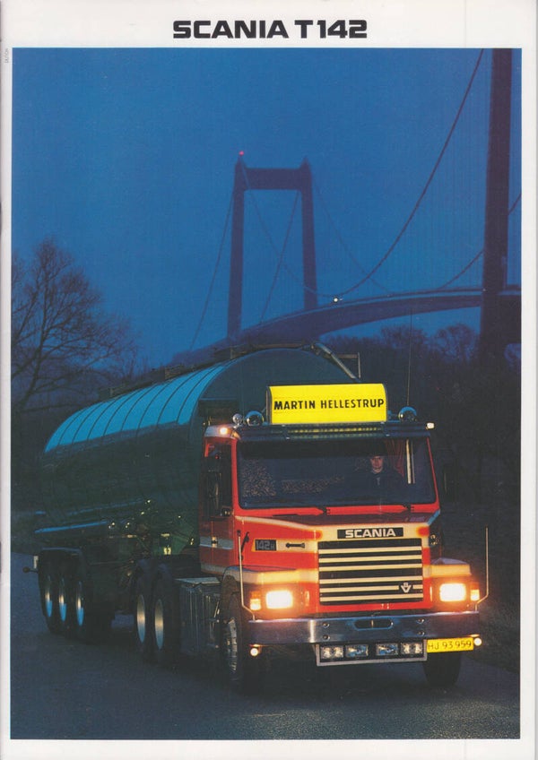 Scania T142 truck brochure, 24 pages, Dutch, 11/1982