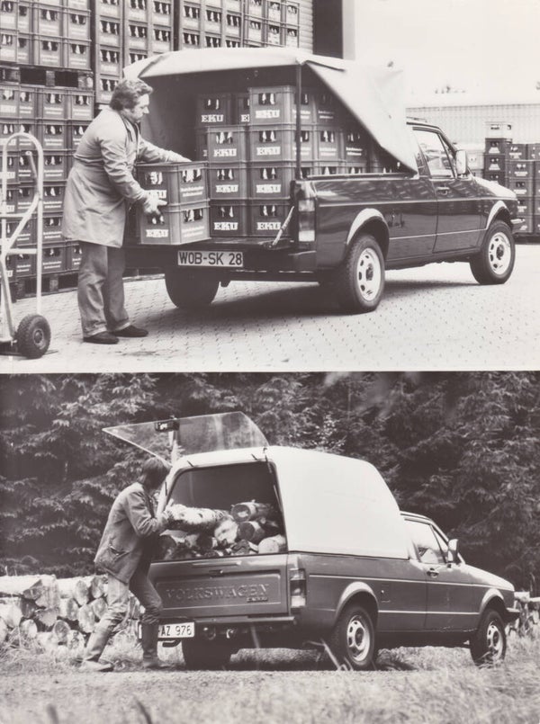 Volkswagen Caddy Pick-up, press photo, Germany, 1983
