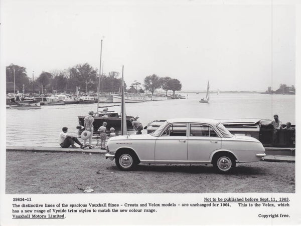 Vauxhall Cresta & Velox Six Saloon, press photo, UK, 09/1963