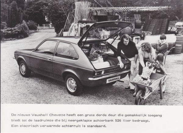 Vauxhall Chevette, press photo, Dutch, 1978