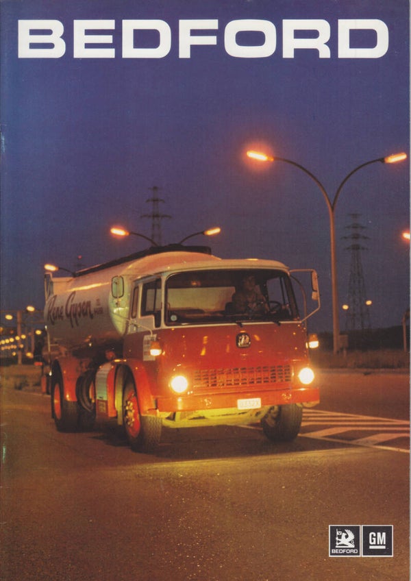 Bedford E-Series truck program, 24 pages, Dutch, 10/1974