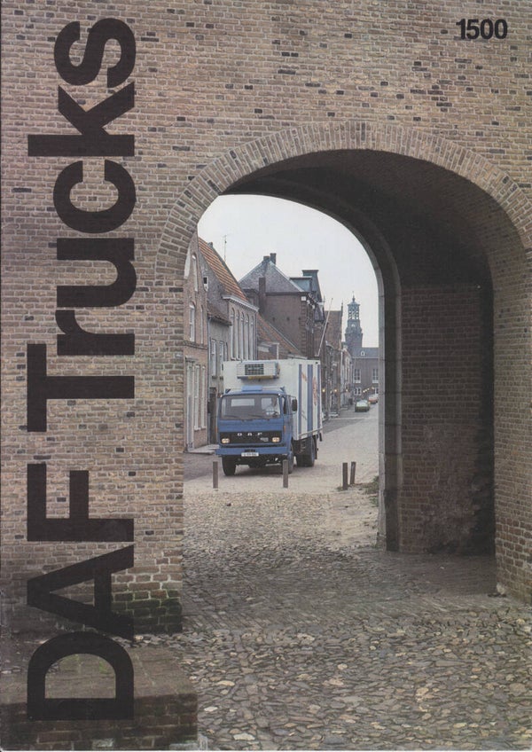 DAF 1500 truck brochure, 12 pages, French, 09/1980
