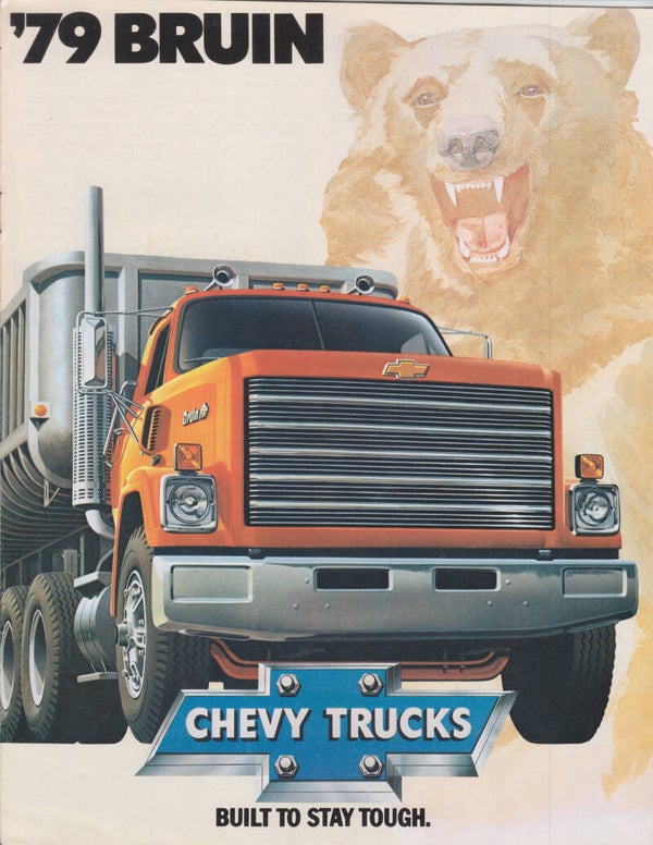 Chevrolet Bruin CJ80 & CJ90 truck brochure, 8 pages, English, 1979