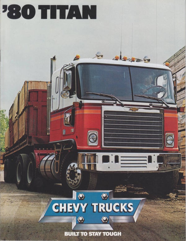 Chevrolet Titan CD90 truck brochure, 8 pages, English, 1980