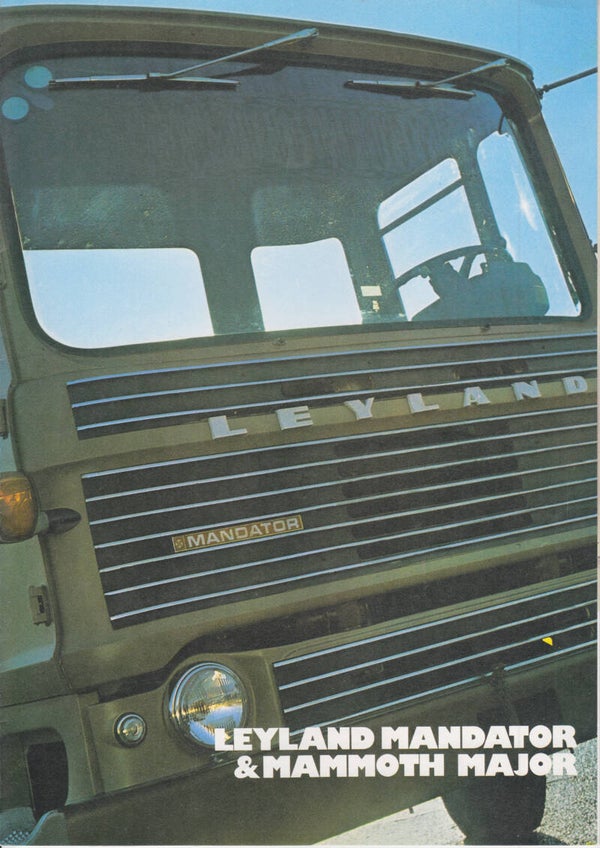 Leyland Mandator & Mammoth Major truck brochure, 6 pages, Dutch, 01/1973