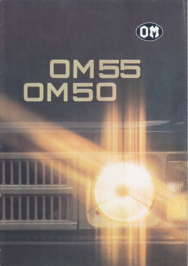 OM 50 & 55 truck brochure, 14 pages, Dutch, 1970s