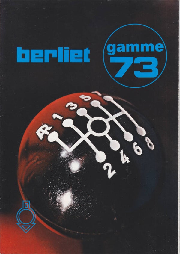 Berliet truck program brochure, 8 pages, French, 04/1973