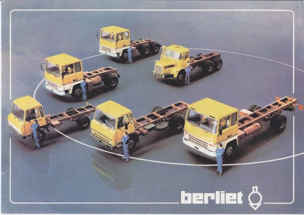 Berliet truck program leaflet, 2 pages, Dutch, about 1973