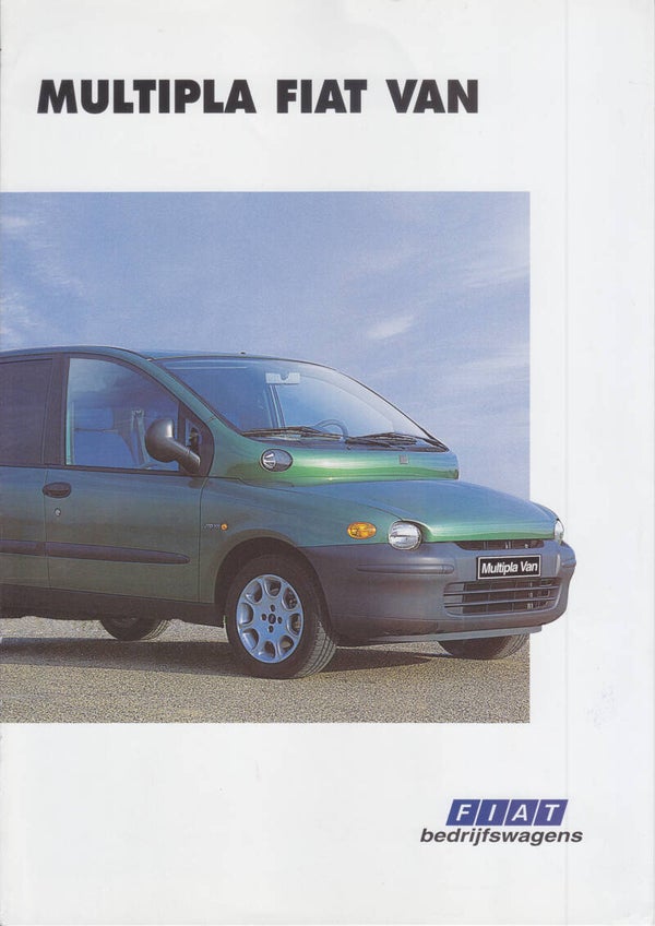 Fiat Multipla Van folder, 4 pages, Dutch, 12/1999