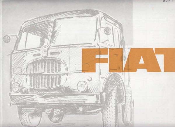 Fiat truck brochure, 8 + 8 + 4 pages, Dutch, 1966
