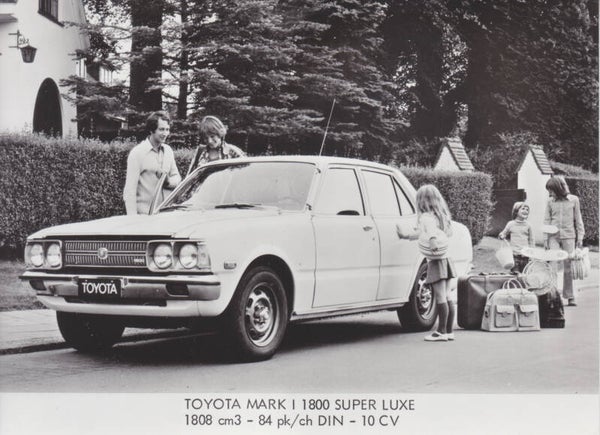 Toyota Mark I 1800 Super Luxe, press photo, Japan, c1975