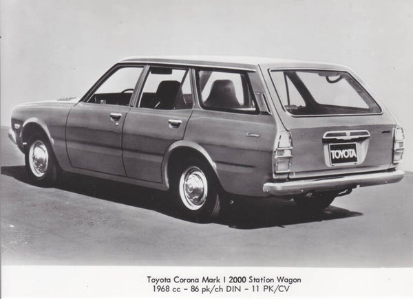 Toyota Corona Mark I 2000 Station Wagon, press photo, Japan, c1975