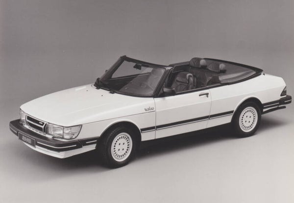 Saab 900 Turbo 16 Cabriolet, press photo, Sweden, 1980s