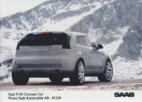 Saab 9-3X Concept Car, press photo, Sweden, 2002