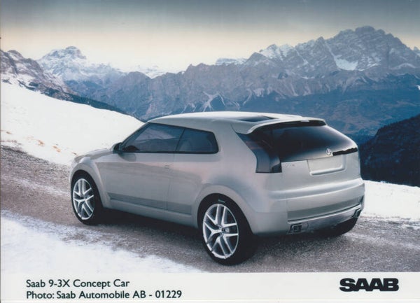 Saab 9-3X Concept Car, press photo, Sweden, 2002