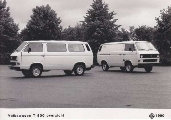 Volkswagen Transporter T 800 Vans, press photo, Dutch, 1990
