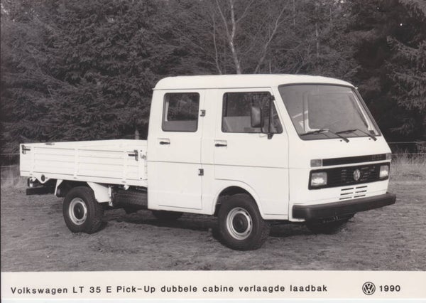 Volkswagen LT 35 E Pick-Up double cab, press photo, Dutch, 1990