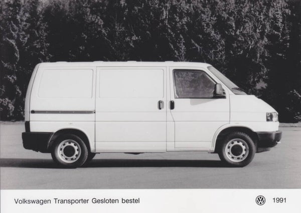 Volkswagen Transporter Closed Van, press photo, Dutch, 1991
