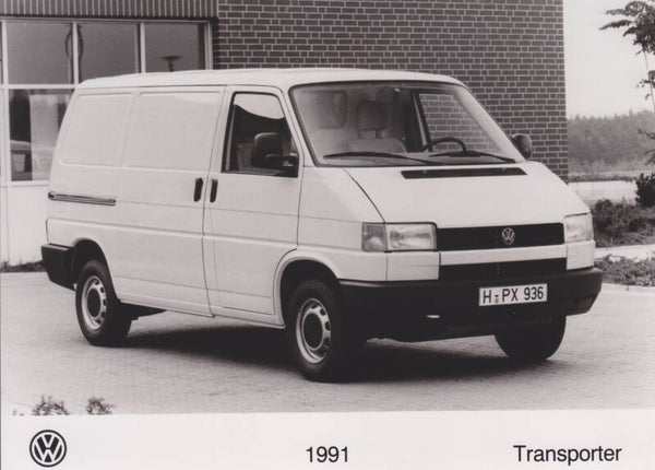 Volkswagen Transporter Van, press photo, Dutch, 1991