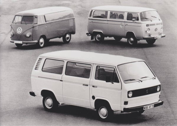 Volkswagen Transporter series (T1/T2/T3), press photo, Dutch, 1980