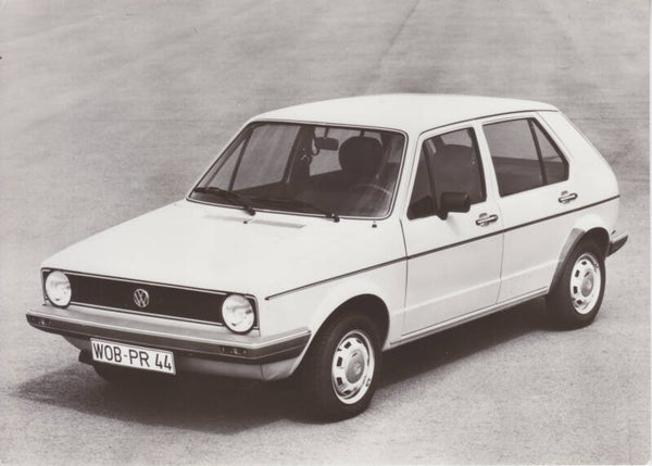 Volkswagen Golf I 5-door, press photo, German, 1979