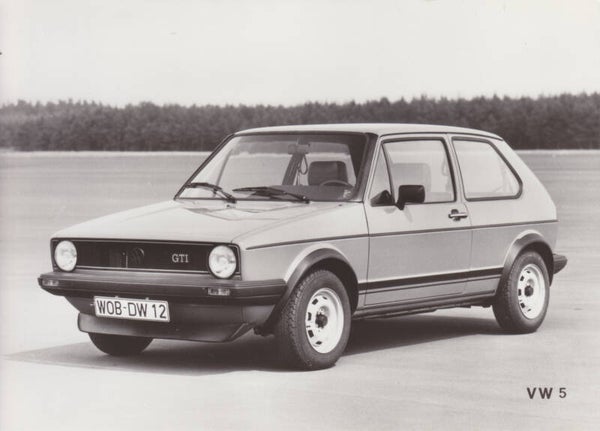 Volkswagen Golf I GTi, press photo, German, 1976