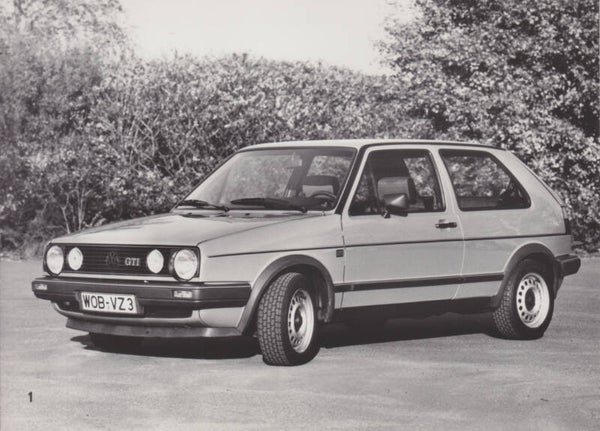 Volkswagen Golf II GTi, press photo, German, 1985