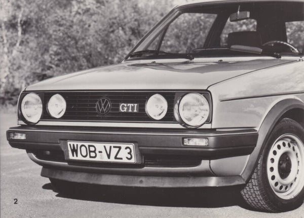 Volkswagen Golf II GTi, press photo, German, 1985