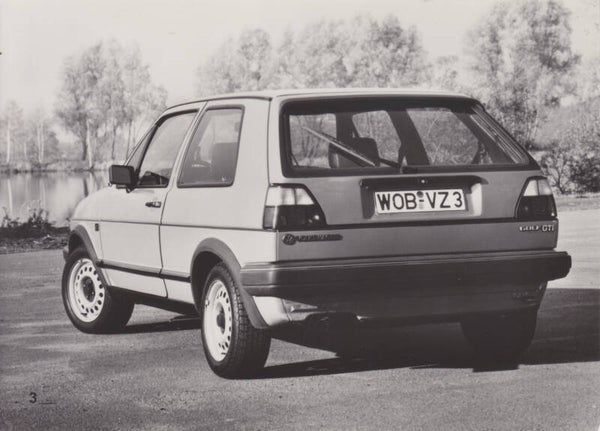 Volkswagen Golf II GTi, press photo, German, 1985