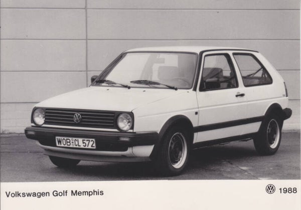 Volkswagen Golf II Memphis, press photo, German, 1988