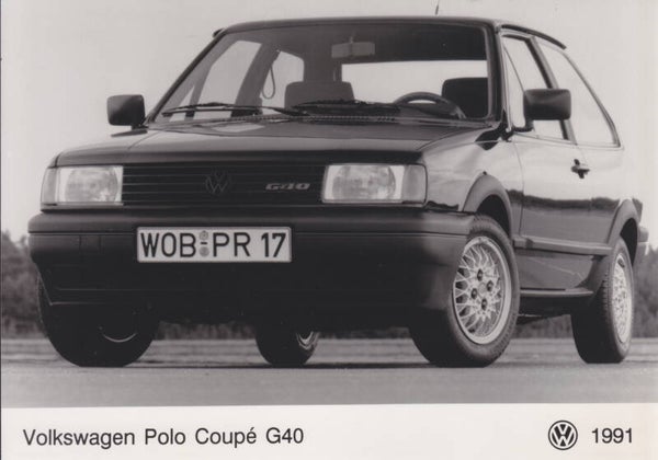 Volkswagen Polo Coupé G40, press photo, German, 1991