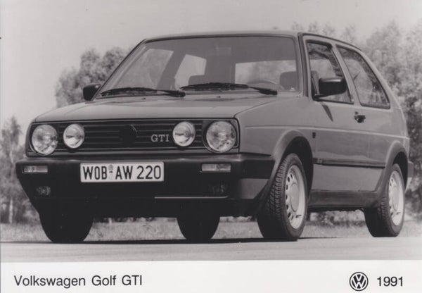 Volkswagen Golf II GTI, press photo, German, 1991