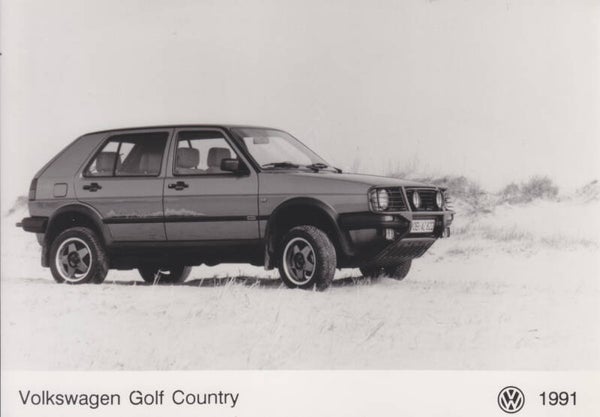 Volkswagen Golf II  Country 4x4, press photo, German, 1991