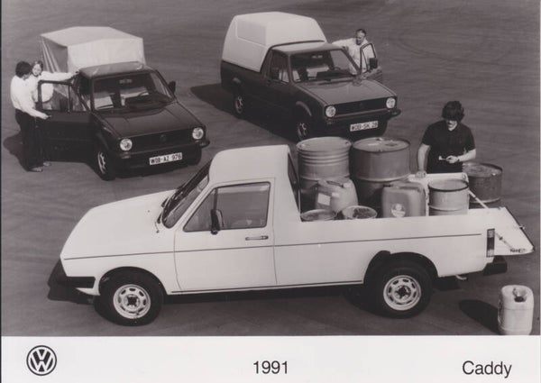 Volkswagen Caddy Pick-up, press photo, German, 1991