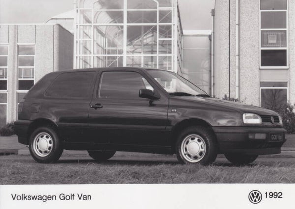 Volkswagen Golf Van, press photo, German, 1992