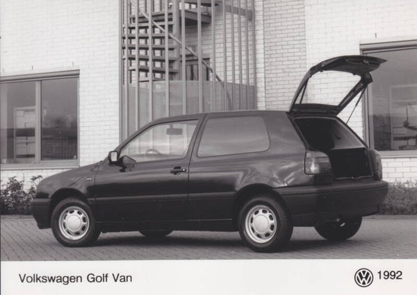 Volkswagen Golf Van, press photo, German, 1992